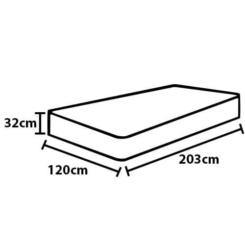 Colchão Viúva Castor Silver Star Air com Molas Ensacadas e Euro Pillow 32x120x203 cm - Branco/Bege