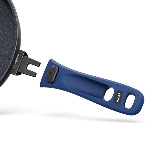 Panela Polishop Ichef Ultra Sauté Grand Shark Series Azul 24cm