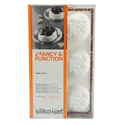 Forma 6 moldes de Silicone Camelie Confeitaria Silikomart