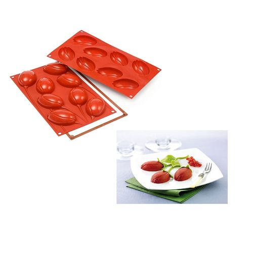 Molde de Silicone Flor Flores Rosa Gourmet Luxo Silikomart