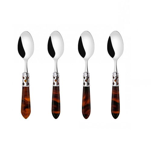 Jogo 4 Colheres para Chá Café Mesa Posta Aladdin Bugatti