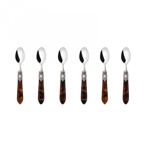 Jogo 6 Colheres para Café e Chá 14cm Luxo Oxford Bugatti