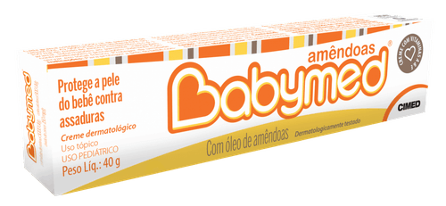 Creme Para Prevenção De Assaduras Babymed Amêndoas 40G