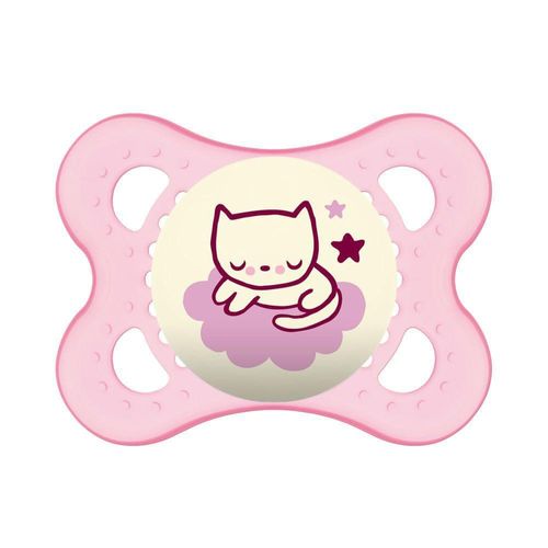 Chupeta Mam Original Night Tamanho 1 RN a 6 Meses Rosa (Diversas Estampas)