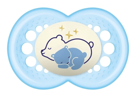 Chupeta Mam Original Night +6 Meses Azul com 1 Unidade
