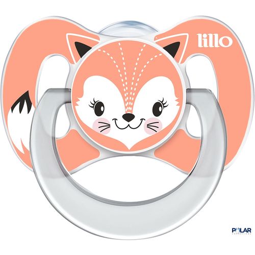 Chupeta Lillo Funny Animais Silicone Anatômico Raposa Tamanho 1