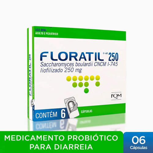 Probiótico Floratil AT 250mg 6 cápsulas