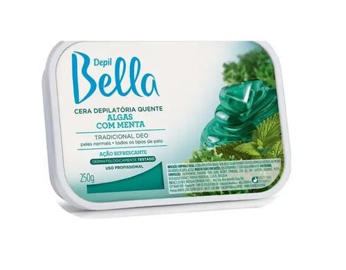 Cera Depilatoria Depilbella Quente Algas Menta 250G