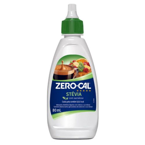 Adoçante Zero Cal Stevia Líquido 80mL