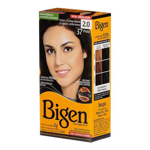 Tintura Bigen Preto Suave 57