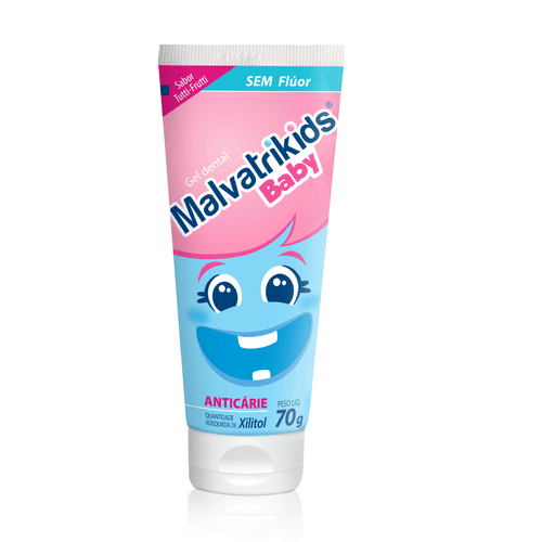 Malvatrikids Baby Gel Dental Infantil Sem Fluor 70G