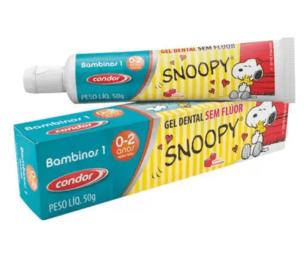 Gel Dental Condor Infantil Snoopy 0-2 Anos 50G