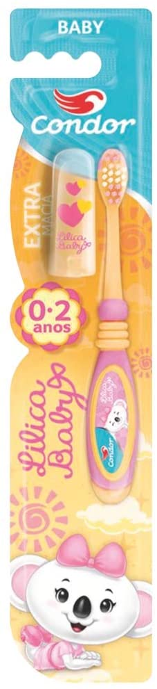 Escova Dental Condor Baby Lilica Baby 0 À 2 Anos Extra Macia Cores Sortidas 1Un