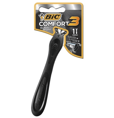 Aparelho De Barbear Bic comfort 3 Black Night com 1 Unidade