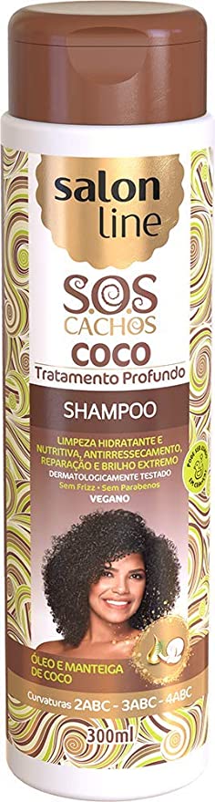 Salon Line SOS Cachos Coco Tratamento Profundo Shampoo 300mL