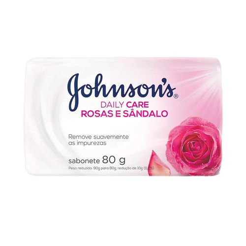 Sabonete Johnsons Daily Care Rosas e Sândalo 80g