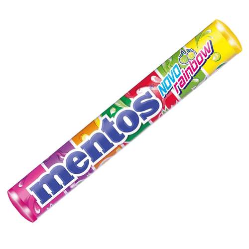 Bala Mentos Stick Rainbow 38g