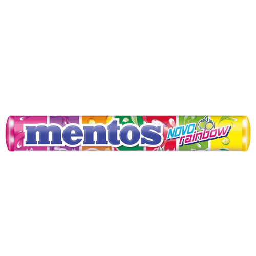 Bala Mentos Stick Rainbow 38g