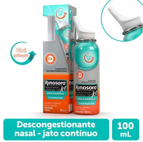 Rinosoro Jet Spray Nasal Jato 9,0mg/ml com 100ML
