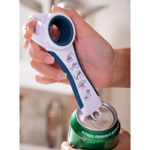 Abridor 5 em 1 Garrafa Lata Vidro de Conserva Multiuso Prana