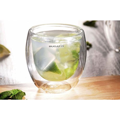 Jogo Copos para Café Chá Licor Parede Dupla 6 Peças Bugatti