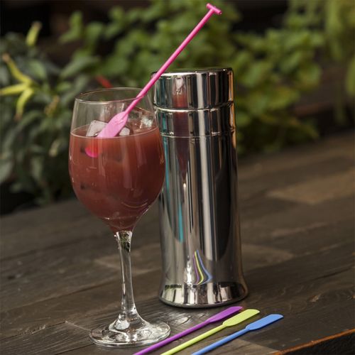 Kit Drink Caneca 300ml Abridor de Garrafa e Mexedores 8 Pçs