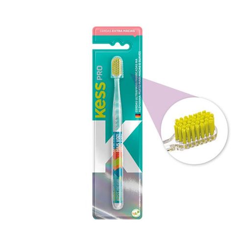 Escova de Dente Kess Pro Extra Macia com 1 Unidade