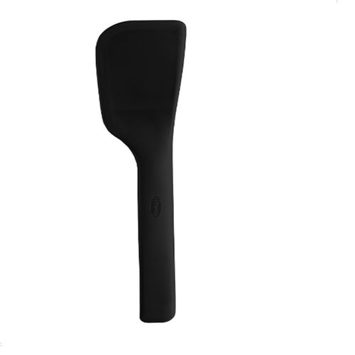 Espátula 2 em 1 Preta Raspadora Seladora Silicone Chef'n