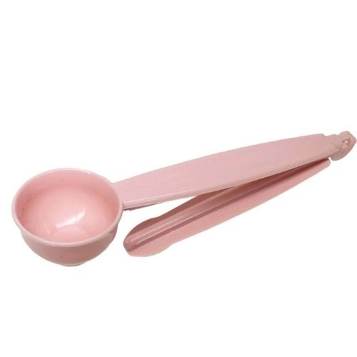 Colher Dosadora Café 2 em 1 Clip Multiuso Rosa Decor-útil
