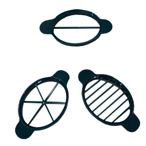 Jogo Cortador Fatiador de Ovos Com Base Cozinha Prana