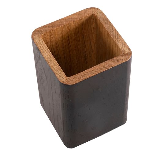 Porta Lápis Caneta em Madeira Ecológica Mesa Simply Home