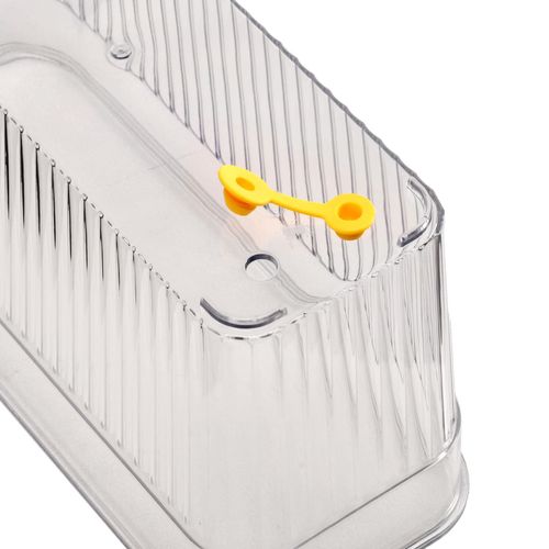 Suporte Geladeira 28x15cm Organizador com Alça Acrílico