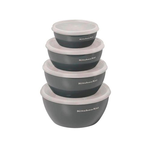Conjunto 4 Tigelas De Preparação Multiuso Cinza KitchenAid