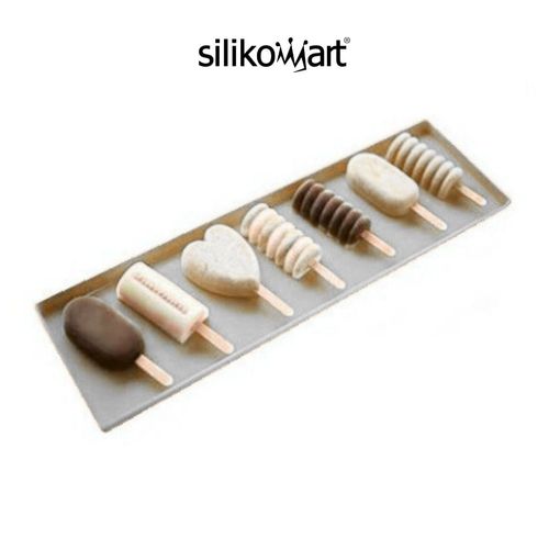 Bandeja Expositor com Tampa Festa Buffet Branco Silikomart