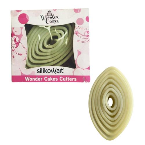 Molde Cortador Oval Massa Decorativo Bolo Doce Silikomart
