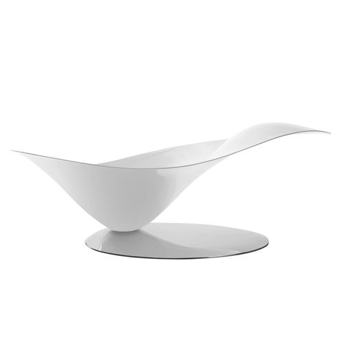 Centro de Mesa Fruteira Decorativa Branco  Multiuso Bugatti