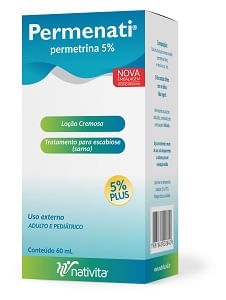 Permenati 5% 50Mg/Ml Loção Cremosa Dermatológico com 60ml