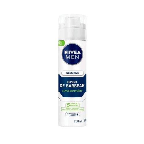 Espuma De Barbear Nivea Men Sensitive 195G