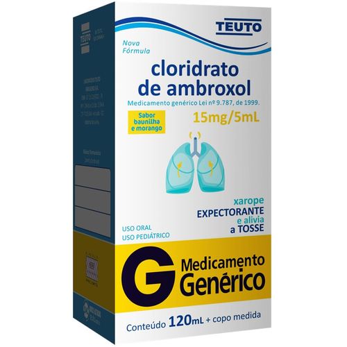Cloridrato De Ambroxol 15Mg/5Ml Xarope 120Ml Teuto