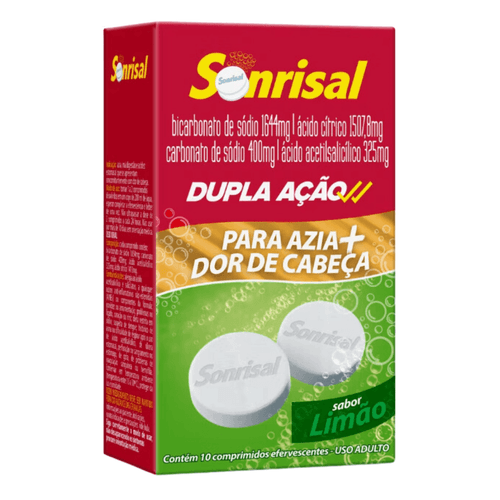 Sonrisal Efervescente Limão com 10 Comprimidos