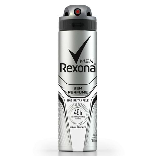 Desodorante Rexona Sem Perfume Men Aerossol 150mL