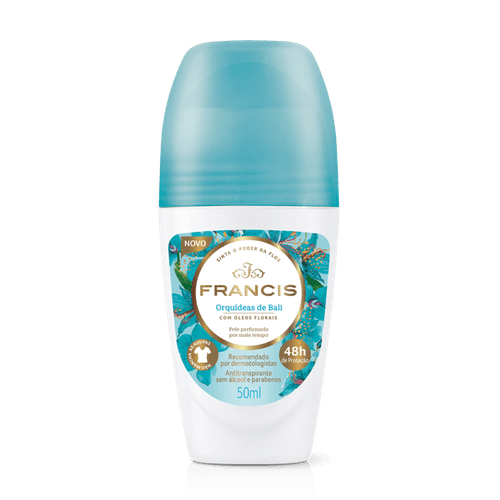 Desodorante Roll On Francis Hydratta Feminino Verde Flor Do Campo 50ml