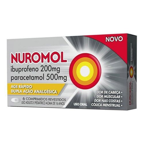 NUROMOL 200+500MG C/06