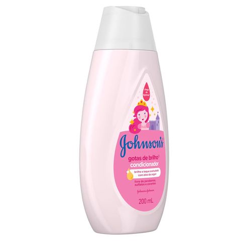 Condicionador Johnsons Baby Gotas de Brilho Óleo Argan 200mL