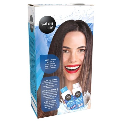 Kit Salon Line Hidra Super Liso Shampoo +Condicionador 300mL
