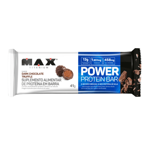 Barra de Proteína Max Titanium Power Protein Bar Napolitano 41g