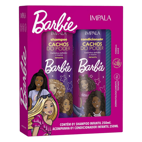 Kit Impala Barbie Cachos do Poder Shampoo + Condicionador 250ml cada
