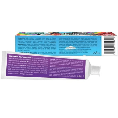 Gel Dental Infantil GUM Miraculous 50g