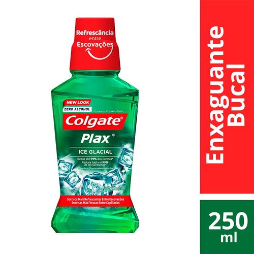 Enxaguante Bucal Antisséptico Colgate Plax Ice Glacial 250mL