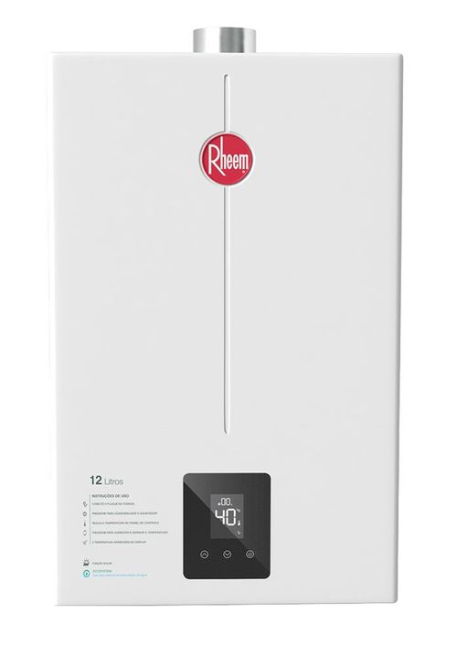 Kit Aquecedor 12 Litros GN Bivolt + Bomba 120W 127V Rheem